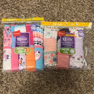 Hanes Girls Multicolor Briefs Pack